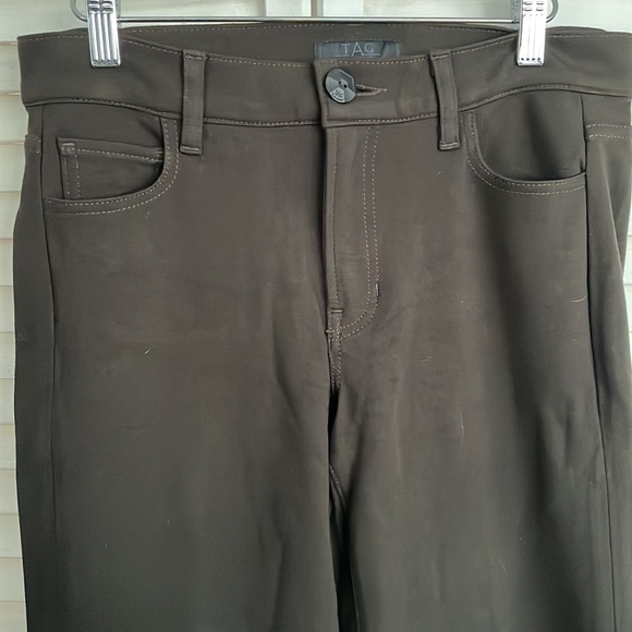 NWOT TAG Dark Brown Flare Leg Pants, Size 28 - Picture 3 of 8